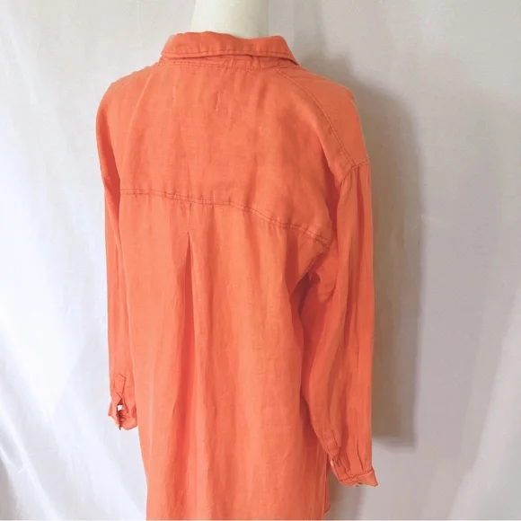 Relaxed Buttondown Linen Tunic XS - Picture 7 of 14